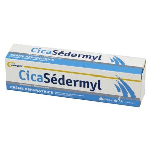 CICASEDERMYL Crème Réparatrice Apaisante Visage et Corps - Contient un Agent Anti Bactérien - T/20g