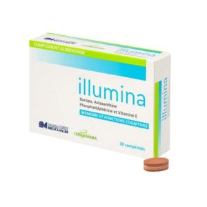 ILLUMINA 20 Comprimés - Complément Alimentaire Mémoire et Fonctions Cognitives