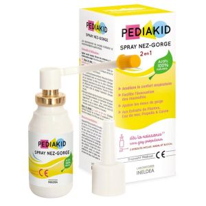 PEDIAKID Nez Gorge Spray 2 en 1 20ml - Sirop d' Agave + Prébiotiques