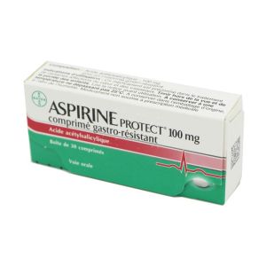 Aspirine Protect 100 mg, 30 comprimés gastro-résistants