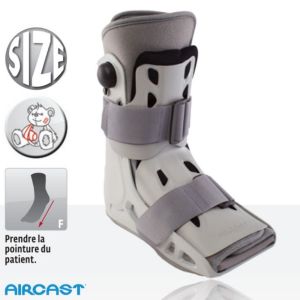 DONJOY Aircast AirSelect Courte - Botte d' Immobilisation Bilatérale à Coque Rigide Pneumatique