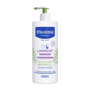 MUSTELA Liniment 750ml Sans Parfum - Toilette du Siège sans Rinçage - A l'Huile d'Olive Extra Vierge