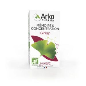 ARKOGELULES BIO Ginkgo 1.2mg de Ginkgolides - Bte/45 - Mémoire et Concentration