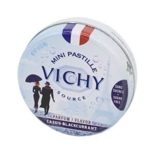 VICHY SOURCE Mini Pastilles sans Sucre 40g - Parfum Cassis