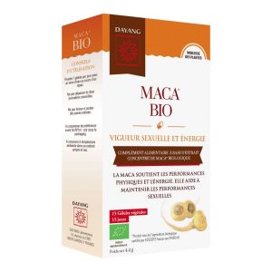 DAYANG MACA BIO 15 Gélules Végétales - Complément Alimentaire Vigueur Sexuelle et Energie