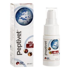 PEPTIVET OTOGEL 25ml - Gel Auriculaire Eudermique - Chat, Chien