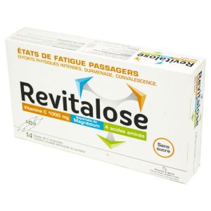 Revitalose sans sucre, 14 doses ( 14 ampoules A + 14 ampoules B)