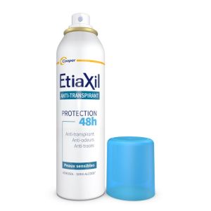 ETIAXIL Anti Transpirant Déodorant Protections 48H Spray 150ml - Transpiration Modérée des Aisselles