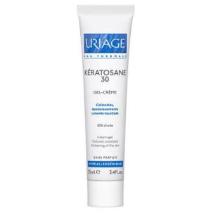 URIAGE Kératosane 30 75ml Gel Crème Anti Callosités - Peaux très Sèche à Tendance Atopique - T/75ml