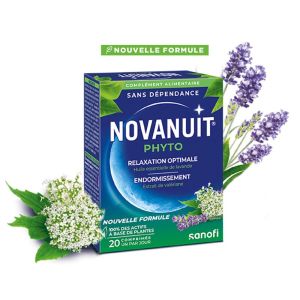 NOVANUIT PHYTO 20 Comprimés - Relaxation Optimale, Endormissement