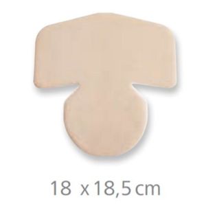 HYDROTAC Concave 18 x 18.5 cm - Pansement Non Adhésif Hydrogel Hydrocellulaire - Zone en Relief