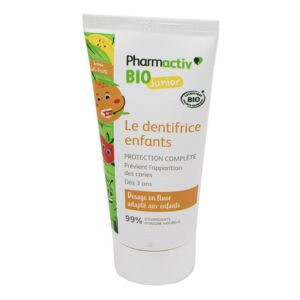 PHARMACTIV BIO Junior Le Dentifrice Enfants Dès 3 Ans 50ml - Caries, Plaque Dentaire