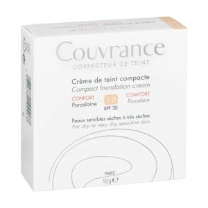 AVENE COUVRANCE Crème de Teint Compacte 1.0 Confort Porcelaine SPF30 - Poudrier/10g