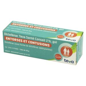 Diclofénac Teva Santé Conseil Gel dermique 2 % Tube 30 g