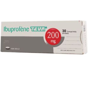 Ibuprofène Teva 200 mg, 30 comprimés enrobés