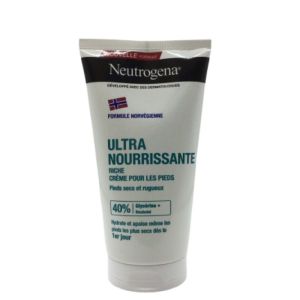 NEUTROGENA Crème Pieds Très Secs et Abîmés 150ml - Hydratation 24 Heures