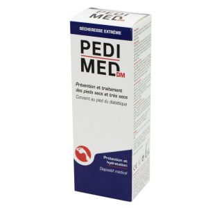PEDIMED Sécheresse Extrême 100ml - Crème pour Pieds Secs et très Secs, Pied Diabétique