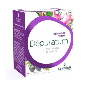 Lehning Dépuratum Drainage Détox 60 gélules