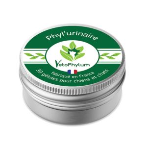 VETOPHYLUM PHYL'URINAIRE 30 Gélules Chat, Chien - Soutien de la fonction urinaire