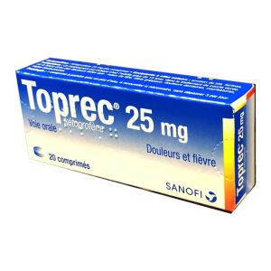 Toprec 25 mg, 20 comprimés