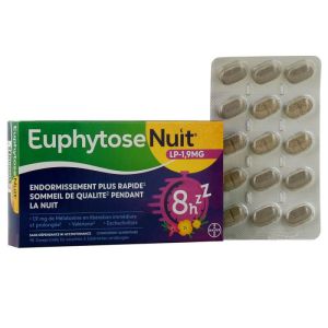 EUPHYTOSE NUIT LP 1.9mg 15 Comprimés - Relaxation, Endormissement plus Rapide, Sommeil de Qualité