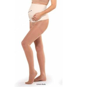 SIGVARIS TRANSPARENT Collant Maternité NUDE - Collant de Contention Femme - Classe 2