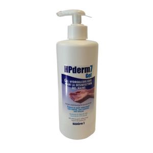 HPDERM 7 Gel Hydroalcoolique 500ml - Gel Anti Bactérien pour la Désinfection des Mains