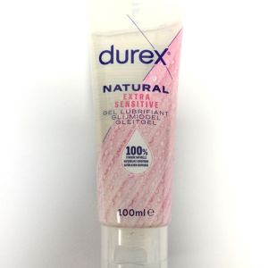 DUREX NATURAL Gel Lubrifiant Extra Sensitive 100ml - 100% d' Origine Naturelle - A l' Aloe Vera