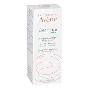 AVENE CLEANANCE MASK - Masque Gommage - Soin du Visage - Peaux grasses à Imperfections - T/50ml