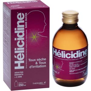 Hélicidine 10 % sans sucre sirop - Flacon 250ml