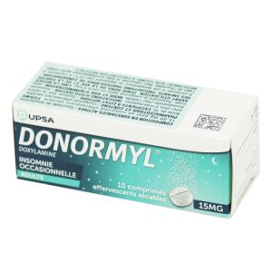 Donormyl 15 mg, 10 comprimés effervescents sécables
