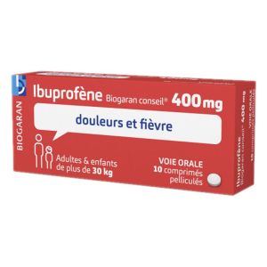 Ibuprofène Biogaran Conseil 400 mg - 10 comprimés