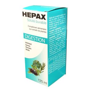 HEPAX Solution Buvable pour la Bonne Santé du Système Digestif - à Base d' Artichaut 125ml