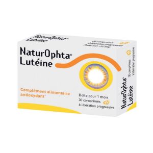 NATUROPHTA LUTEINE 30 Comprimés - Complément Alimentaire Antioxydant à Visée Oculaire