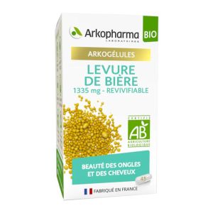 ARKOGELULES BIO Levure de Bière 1335mg Revivifiable - Bte/45 - Beauté des Ongles et des Cheveux