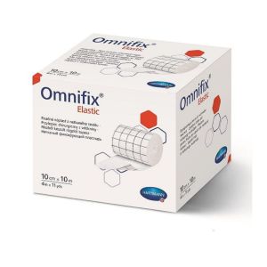 OMNIFIX Elastic 5 m x 10 cm - Bande Adhésive Multi Extensible en Non Tissé - Bte/1 Rouleau