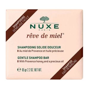 NUXE REVE DE MIEL Shampooing Solide Douceur 85g - Au miel de Provence et Huile Précieuse