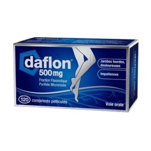 Daflon 500 mg, 120 comprimés pelliculés