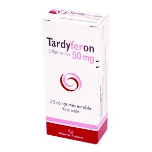 Tardyferon 50 mg, 30 comprimés enrobés