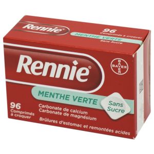 Rennie Sans Sucre 96 comprimés à croquer