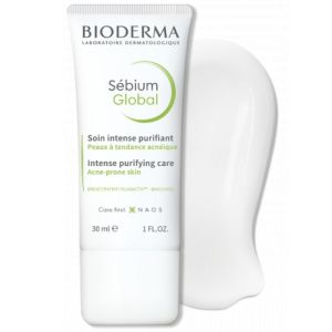 BIODERMA Sébium Global 30ml - Soin Intense Purifiant - Peaux à Tendance Acnéique