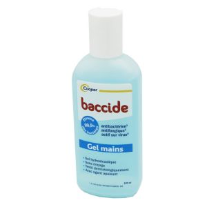 BACCIDE Gel Hydroalcoolique Mains 100ml sans Rinçage - Action Bactéricide, Fongicide, Virucide