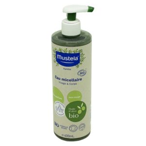 MUSTELA BIO Eau Micellaire Visage et Corps 400ml - A l' Huile d' Olive BIO