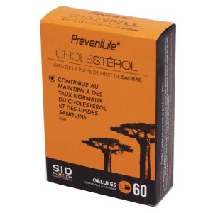 PREVENTLIFE CHOLESTEROL 60 Gélules - Cholestérol, Lipides Sanguins