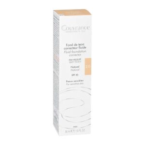 AVENE COUVRANCE Fond de Teint 2.0 Naturel SPF20 Fluide Correcteur - T/30ml