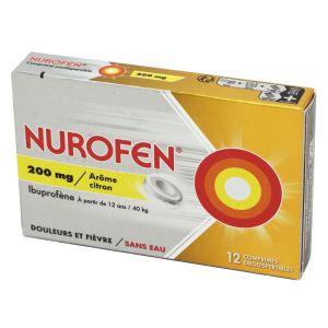 Nurofen 200 mg, citron - 12 comprimés orodispersibles