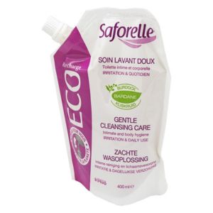 SAFORELLE 400ml Soin Lavant doux RECHARGE - Hygiène Intime et Corporelle - Muqueuses, Peaux Irritées