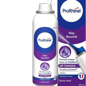 PRORHINEL Adultes Jet Tonique 4 Fois Plus Puissant - Solution Naturelle d' Eau de Mer pour Lavage Na