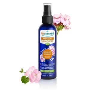 PURESSENTIEL Hydrolat GERANIUM Bio 200ml - Peaux Tiraillées, Peaux à Imperfections