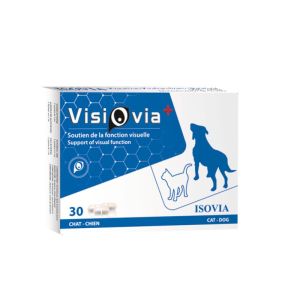 VISIOVIA+ Chat Chien 30 Comprimés à Avaler - Soutien de la Fonction Visuelle et de la Santé Oculaire